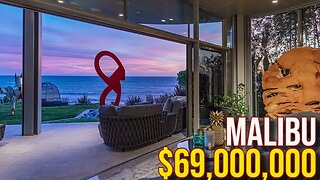 Touring $69,000,000 MALIBU Beach Mega Mansion