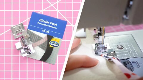 How to Use Brother SA109 Binder Foot | Attach Bias Binding Tape Easy!