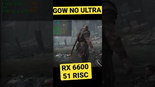 RX 6600 51 RISC com God Of War / Deus da Guerra no ULTRA…