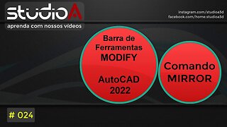 024 AutoCAD 2022 - Comando MIRROR (Espelhar)