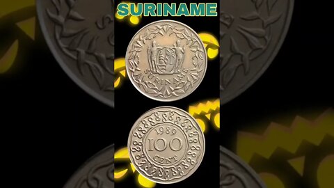 Suriname 100 Cents 1989.#shorts #coinnotesz