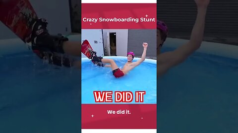 Crazy snowboarding stunt |
