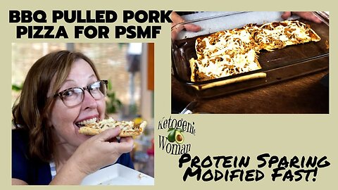 BBQ Pulled Pork Pizza for PSMF Diet | Egg White Bread Crust | Low Fat Protein Sparing