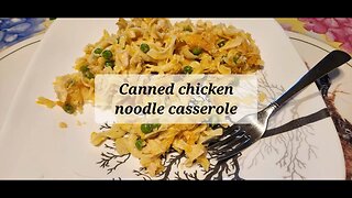Canned chicken noodle casserole