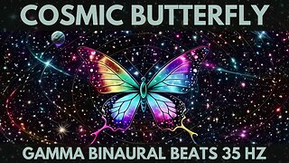 1 Hour of Spiritual Relaxing Music in the cosmos, Gamma Binaural Beats 35 Hz