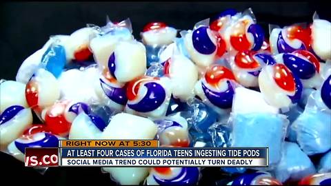 Teens eating Tide laundry detergent pods in dangerous online challenge