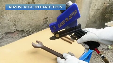 Lematec sandblaster gun operation livestream. Remove rust, carbon and paint easily. Check how to do?