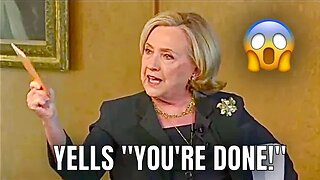 Hillary Clinton SHOUTS at Protester…tells him “YOU’RE DONE!” 😱😱😱