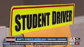Student drivers take advantage of empty streets
