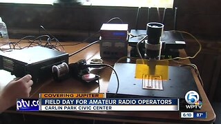 Field day for amateur radio operators in Jupiter