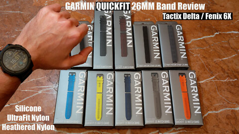 Garmin QuickFit 26 Silicon & Nylon Band Review