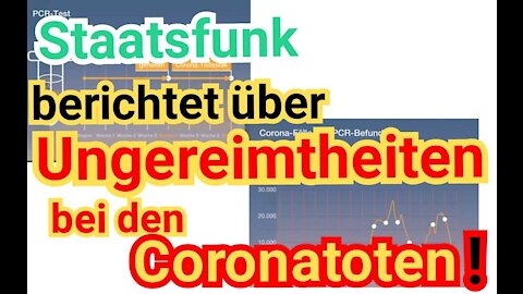 Unfassbar: Staatsfunk berichtet über Ungereimtheiten bei den Corona Zahlen und Coronatoten!