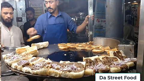 30 Plus Fully Loaded Bun Kabab at Street Food