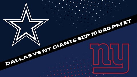 Dallas Cowboys vs New York Giants Prediction and Picks - Football Best Bet for 9-10-23