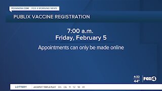 Publix vaccine appointments pushed back one hour