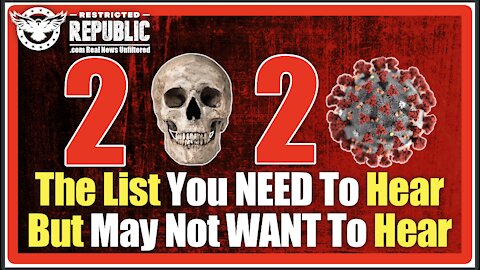 The 2020 List You NEED TO HEAR, But May Not WANT TO HEAR – The Gruesome Statistics Of A Deadly Year!