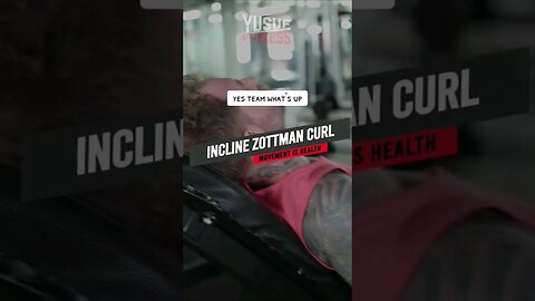 Incline zottman curls | Better biceps | Yusuf Fitness #training #coaching #movement #weights #bicep