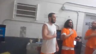 J6 Political Prisoners at DC Gulag Leak Video from Inside Jail Praying and Singing National Anthem