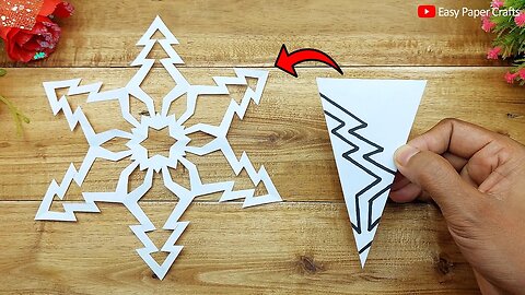 Paper Cutting Snowflakes For Christmas ❄️ How to Make Snowflake Out of Paper 🎄 Easy Paper Crafts