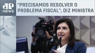 Simone Tebet participa de audiência no Senado sobre novo arcabouço fiscal