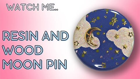 Wood and Epoxy Resin Pin Badge Idea - Watch me work. Resin Art. (Beebeecraft discount code below)