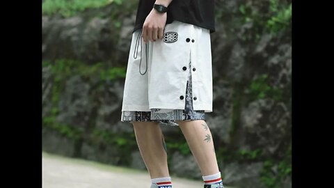 Fashion. Fashionable shorts for men from the 2022 collection./fashion trends 2022.