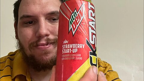 Strawberry start up Mountain Dew kickstart~ drink review.