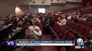 Members of faith community discuss issues in Palm Beach County