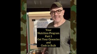 Your Nutrition Program Part 3: Grocery List and Meal Prep