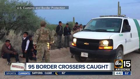 Border Patrol: Group of 95 found in desert after crossing illegally