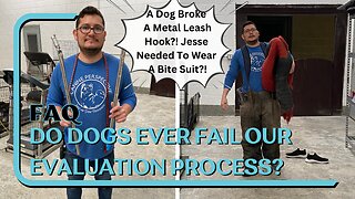 FAQ: Do Dogs Ever Fail Our Evaluation Process? Short Answer: Dogs Don't, Owners Do.