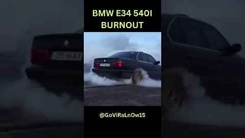 THIS IS NUTS BMW E34 540I BURNOUT #shorts #bmwe34 #540i #v8 #e34m5 #burnout #viral #viralvideo