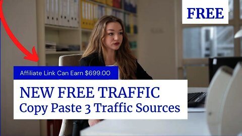 NEW FREE TRAFFIC To My Affiliate Link Can Make You $699 Easily, Copy Paste, Affiliate Marketing