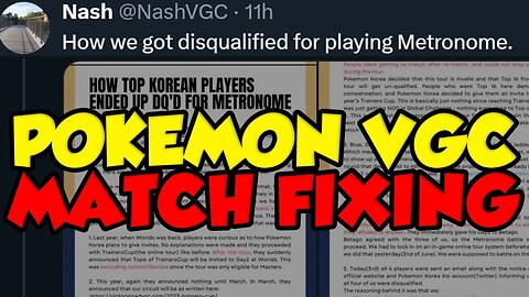 TOP KOREAN POKEMON PLAYERS BANNED FOR CHEATING AND MATCH FIXING!