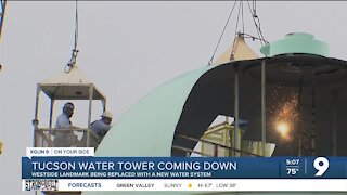 Tucson Water begins demolition of Valencia Standpipe