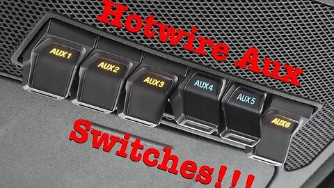 How to wire auxiliary switches! HOTWIRE *Upfitters stay on without ignition*
