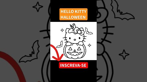 Como Desenhar HELLO KITTY HALLOWEEN 🎃 #hellokitty #halloween