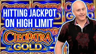 Hitting Jackpot on High Limit Cleopatra Gold!