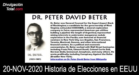 20-NOV-2020 Historia de Elecciones en EEUU - Parte 1