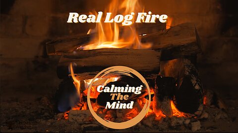 3 Hours of Relaxing Real Log Fire | Sleep | Study | Meditate | Screen Background
