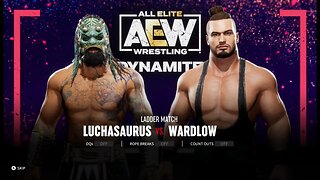 AEW Fight Forever Luchasaurus vs Wardlow in a Ladder Match