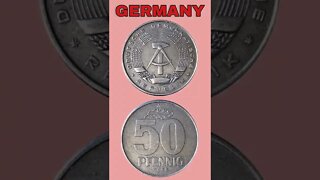Germany 50 pfenning 1958.#shorts #coinnotesz