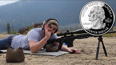 Shaving a Quarter with a 6.5 Creedmoor #shorts