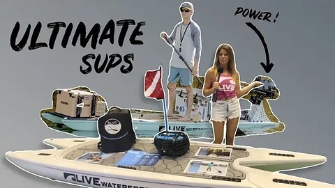 ULTIMATE SUPS - Paddleboard With 6hp Outboard, Sonar, Diving System, & Trolling Motor!