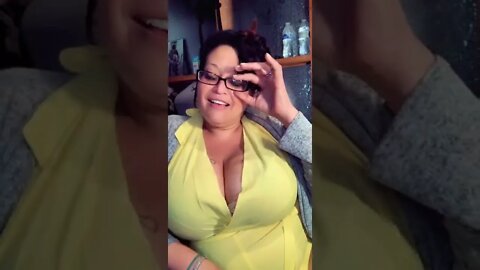 Woman with huge boobs talking about a ex coworker that tried to kill her.