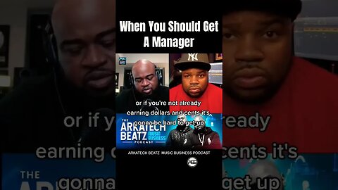 When You Should Get A Manager #management #independentartist #musicindustry #podcast