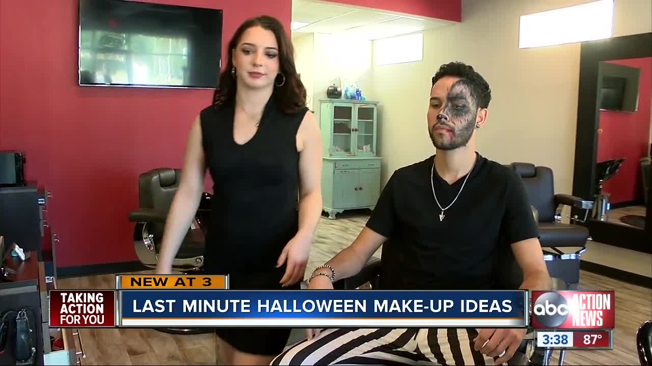 Dressing up in makeup for Halloween can be easy and inexpensive