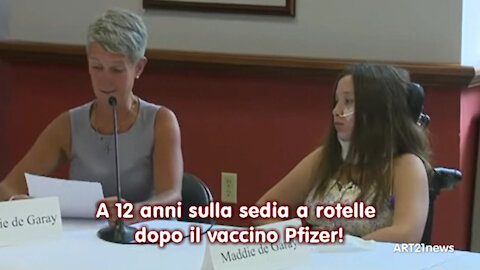 A 12 anni sulla sedia a rotelle dopo il vaccino Pfizer!