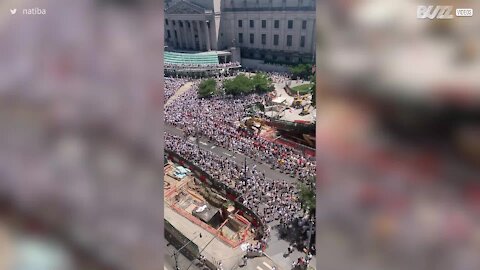 La foule se mobilise pour "Black Trans Lives Matter", à New York