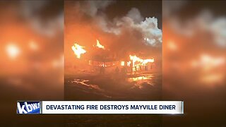 Devastating fire destroys Mayville Diner